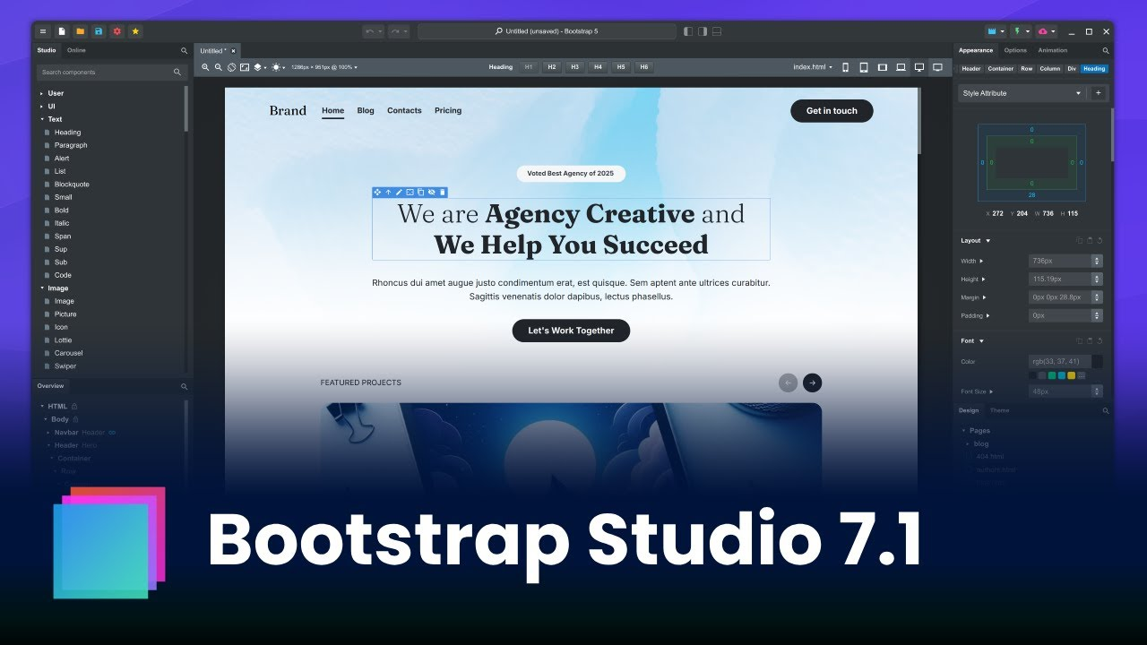 Bootstrap Studio Crackeado v7.0.3 Full Activated Gratis PT-BR